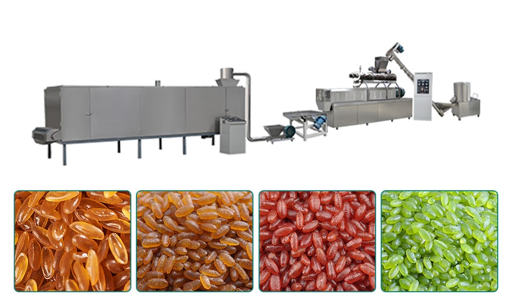 Flow Chart For Nutritional Thin and Long Artificial Rice Making Machine